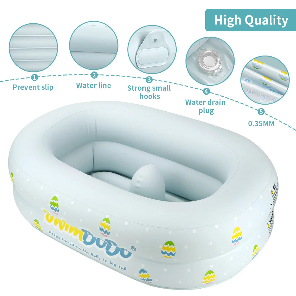 Cute Bear Inflatable Baby Bath Seat