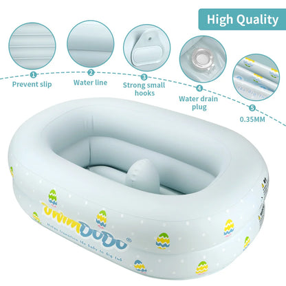 Cute Bear Inflatable Baby Bath Seat