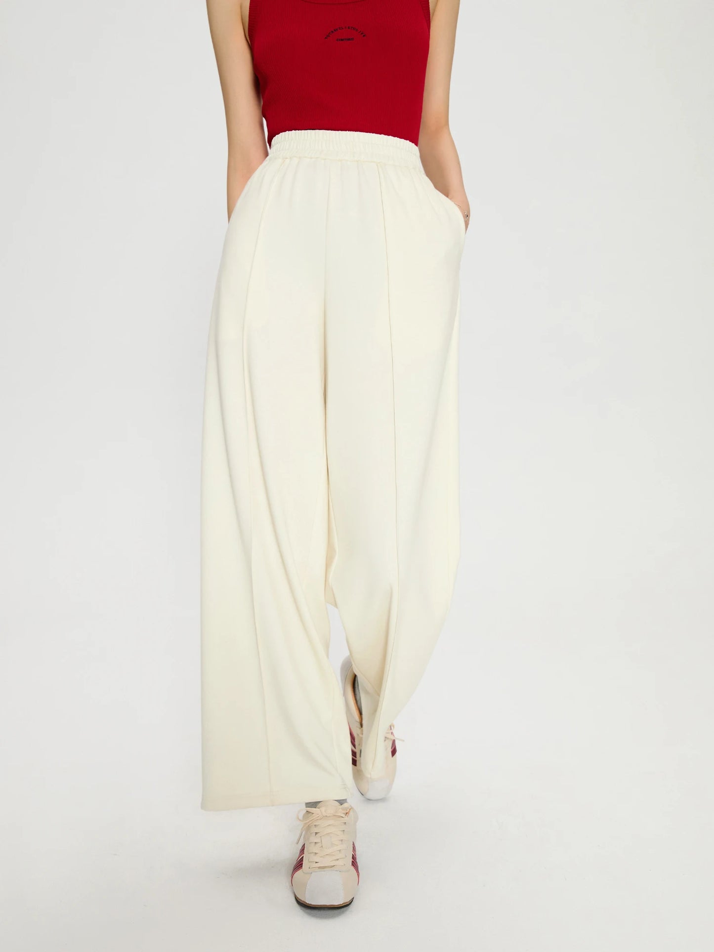 Women's High Waist Wide Leg Casual Pants