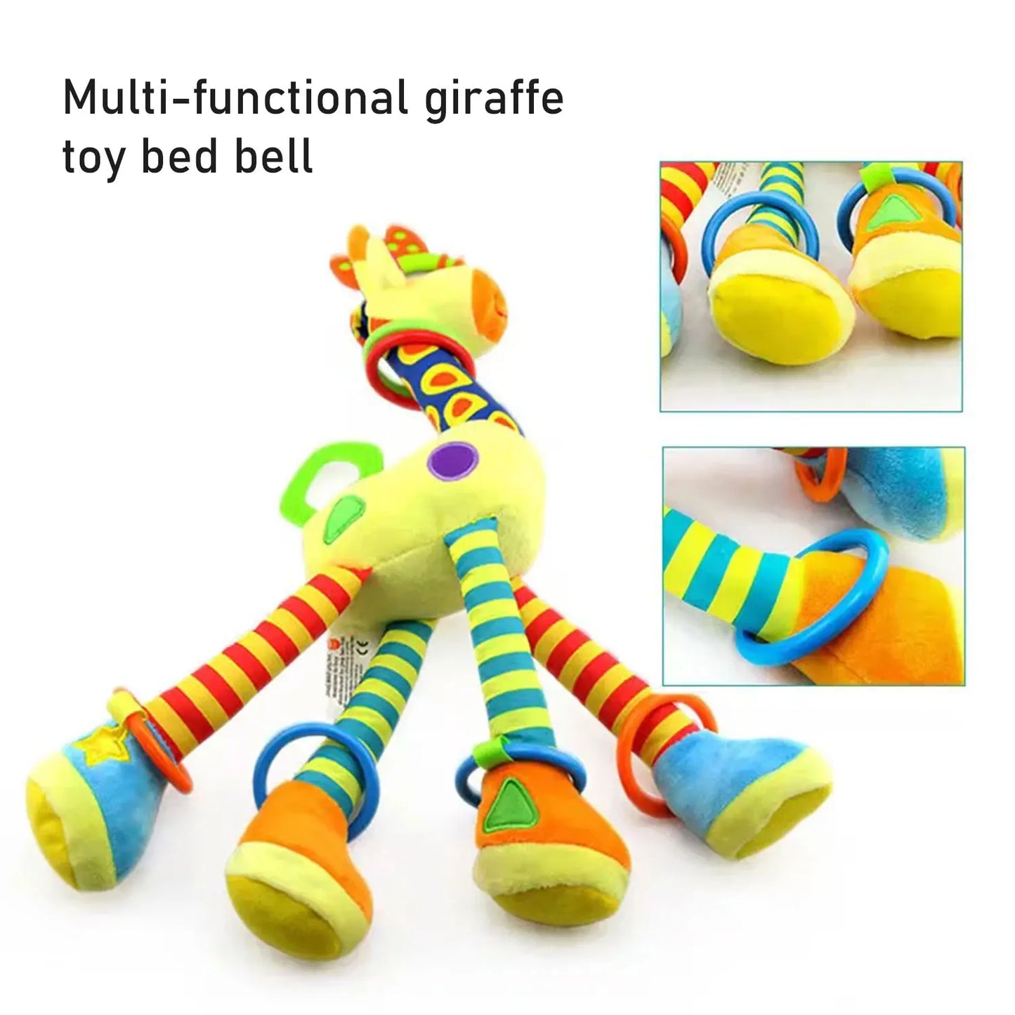 Soft Giraffe Plush Baby Rattle