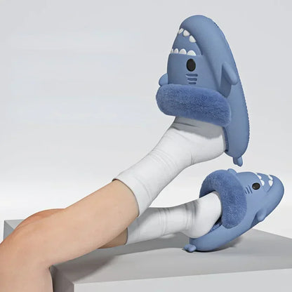 Shark Plush Winter Slippers