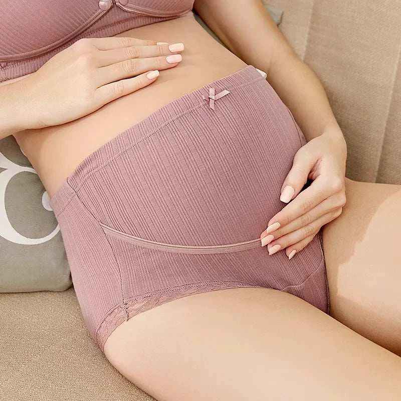 Summer Maternity Seamless Lace Briefs