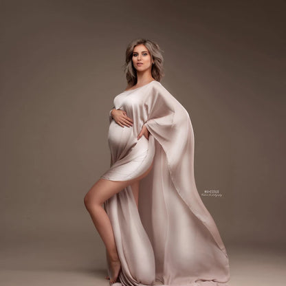 Soft Chiffon Maternity Photography Dress