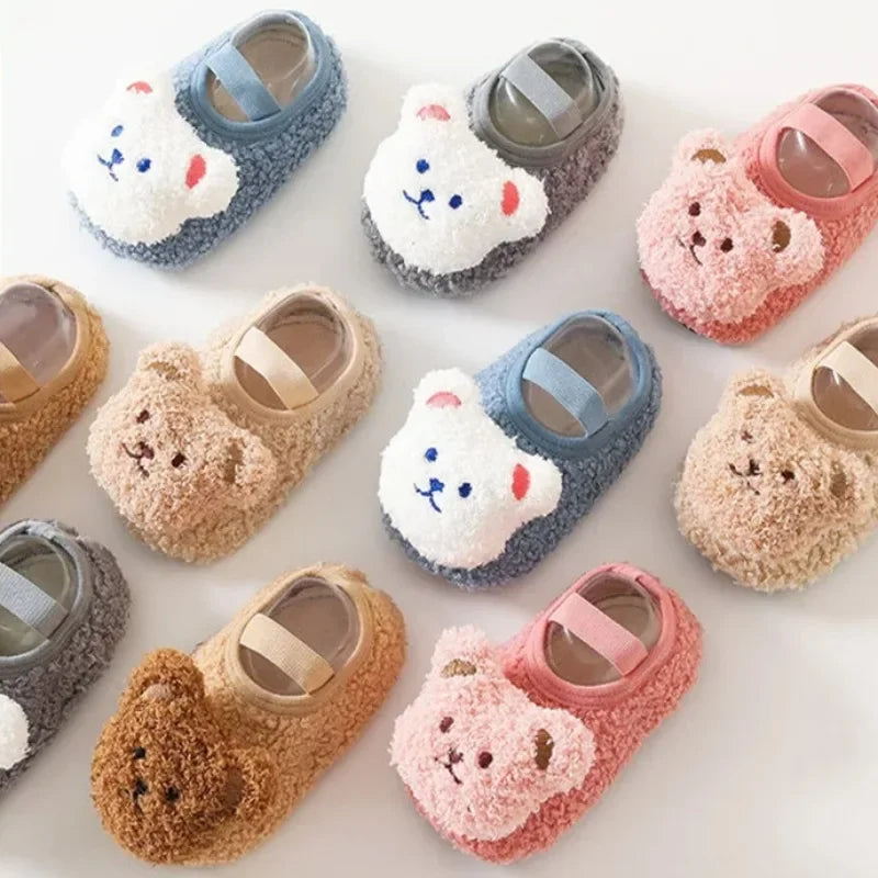 Cartoon Bear Winter Baby Shoes