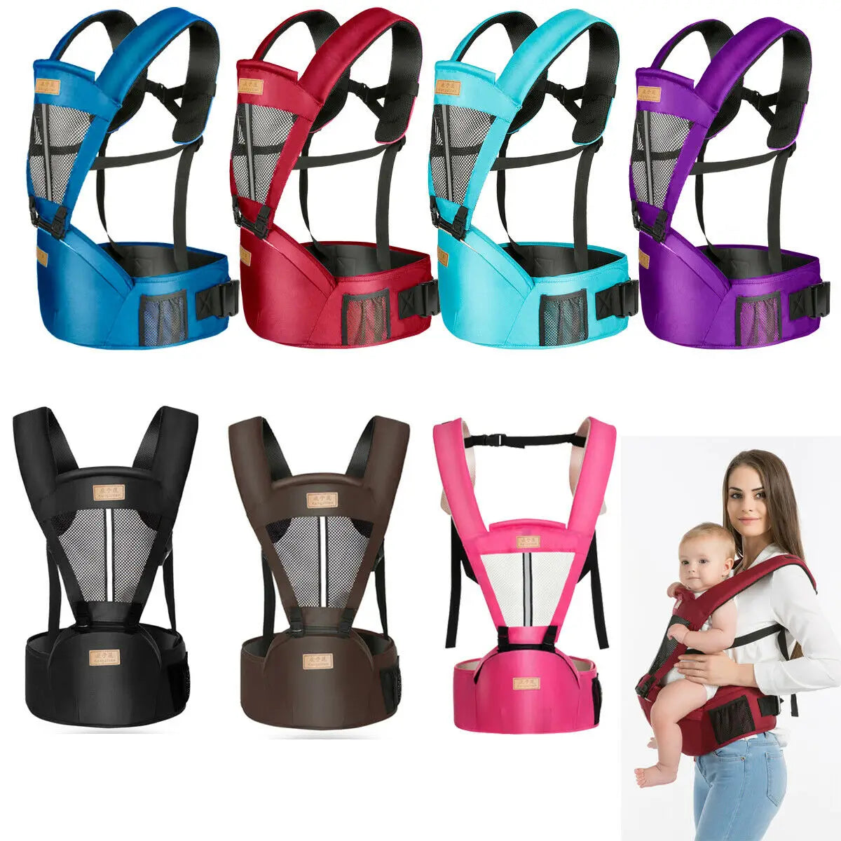 Portable Newborn Baby Carrier Sling