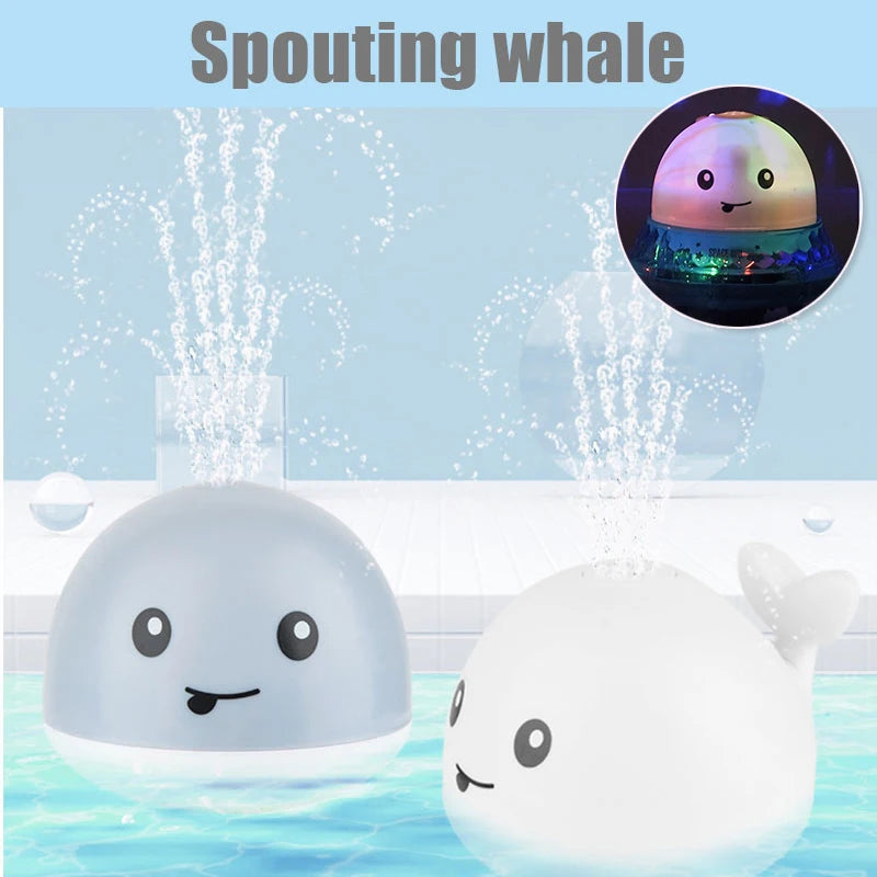 Whale Light-Up Water Spray Bath Toy