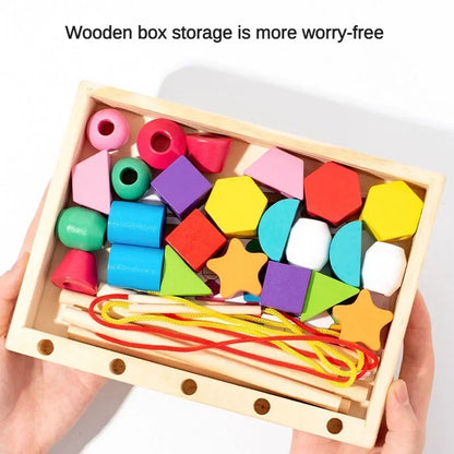 Montessori Wooden Color  Shape Matching Puzzle