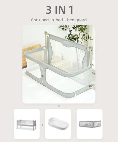 3 In 1 Baby Bed Guardrail Crib