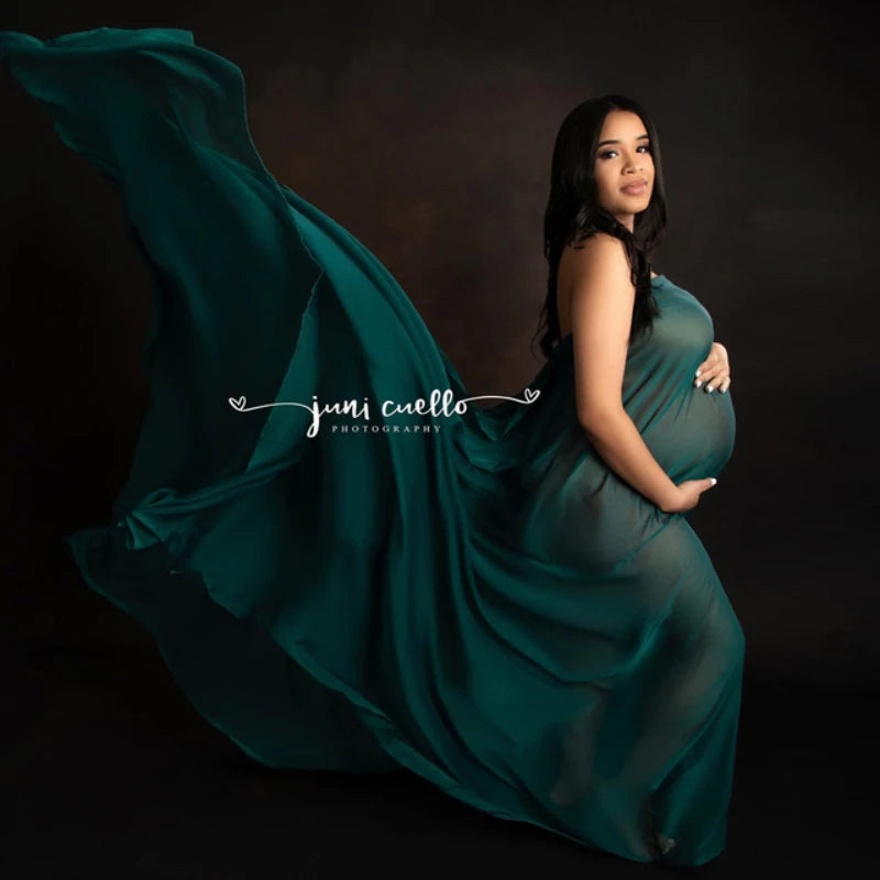 Soft Chiffon Maternity Photography Dress