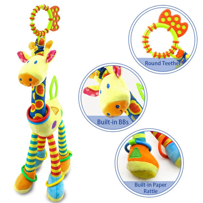 Soft Giraffe Plush Baby Rattle