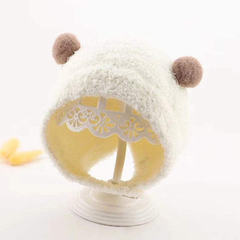 Korean Cute Pompom Baby Winter Hat