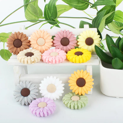 Daisy Baby Silicone Beads Teether