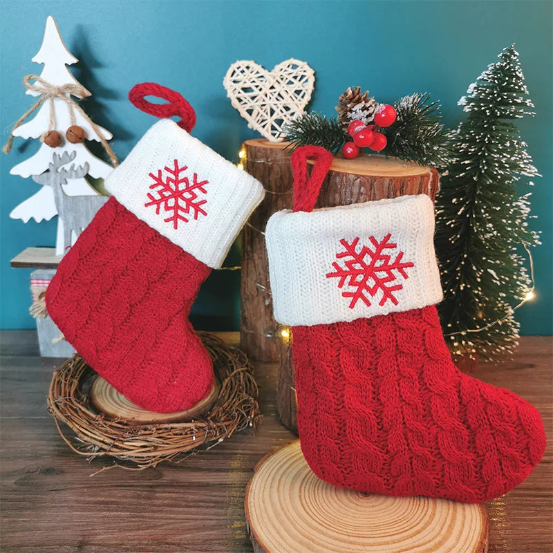 Personalized Knitted Christmas Stockings