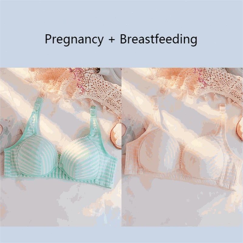 Wire-Free Nursing Cotton Bra