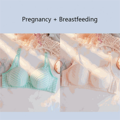 Wire-Free Nursing Cotton Bra