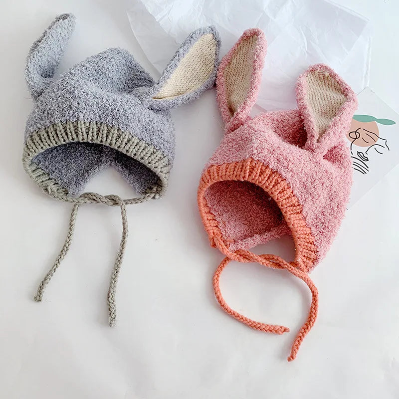 Cartoon Rabbit Plush Beanie Hat