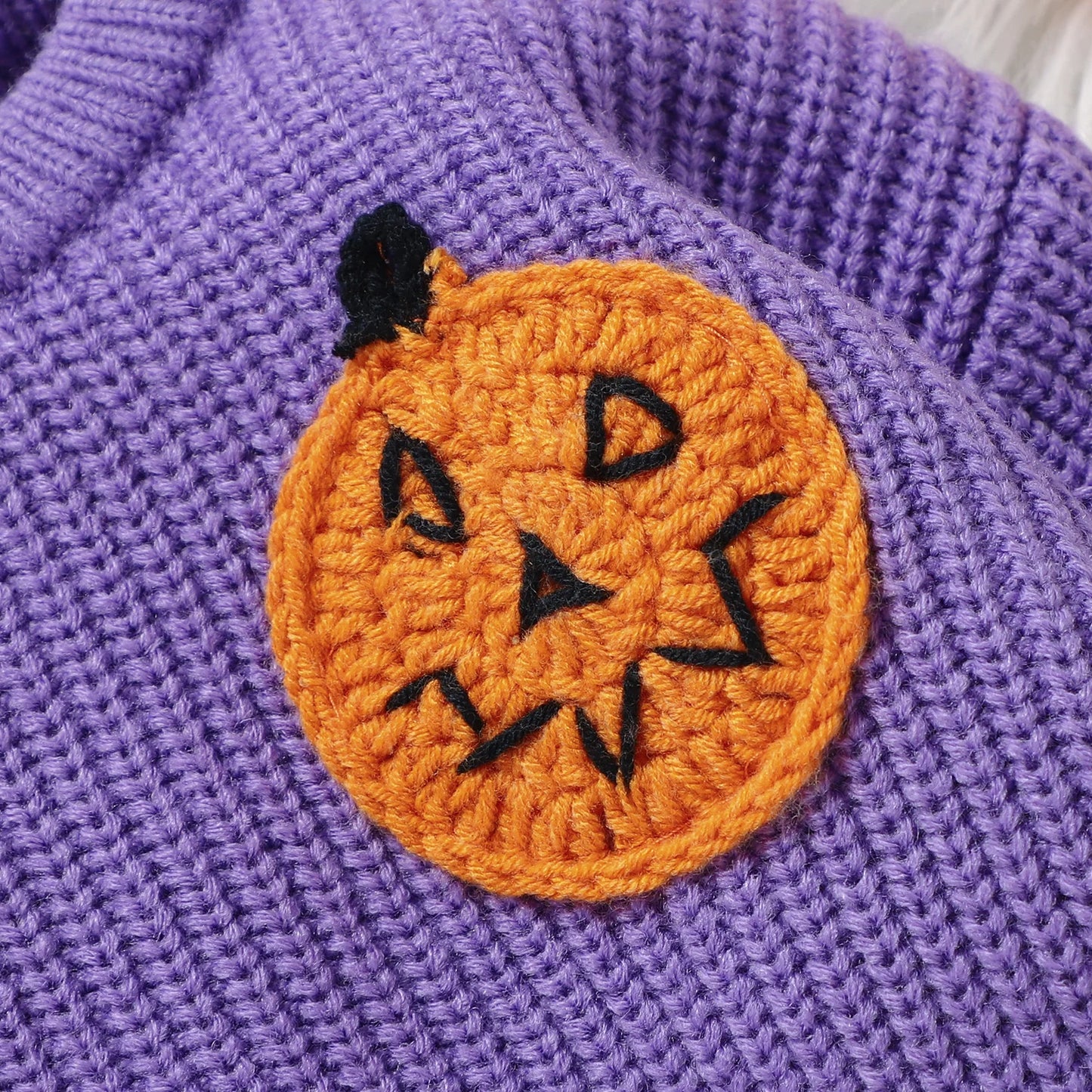 Cute Knit Pumpkin Sweater for Kids