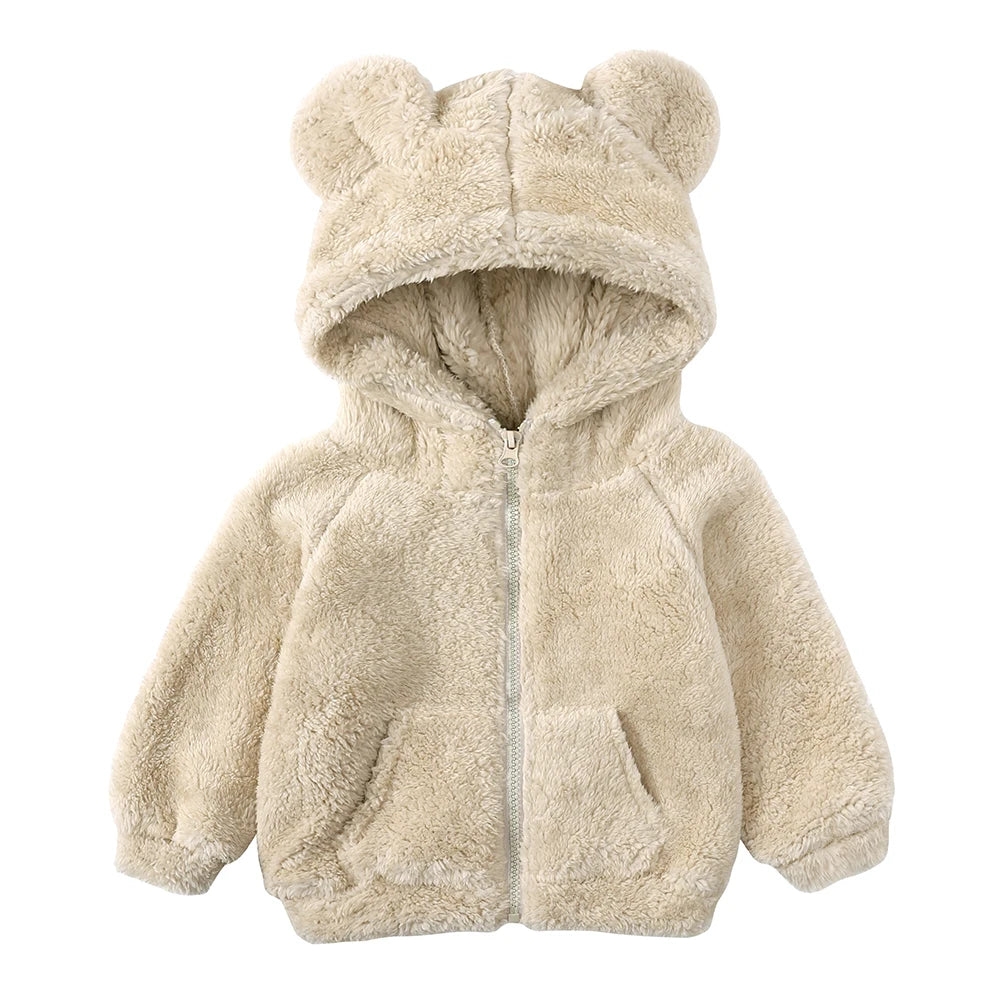 Toddler 3D Bear Ears Winter Jacket