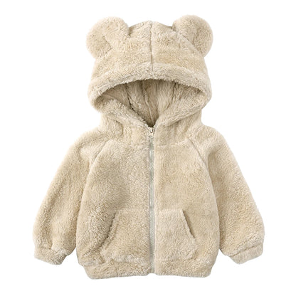 Toddler 3D Bear Ears Winter Jacket