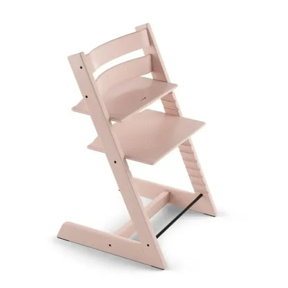 Solid Wood Baby Dining High Chair With Tray