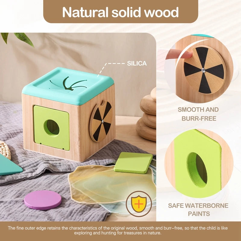 Montessori Wooden Magic Tissue Box