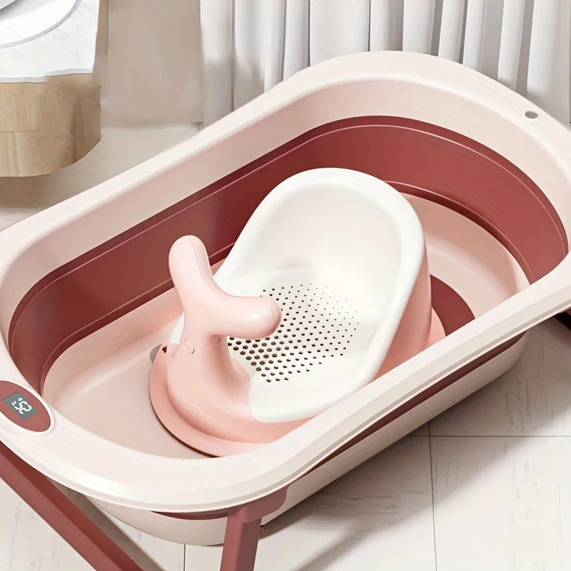 Real-time Temperature Silicone Baby Bath Bathtub