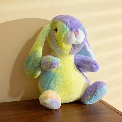 Lovely Long-eared Rainbow Colorful Rabbit Plush Toys