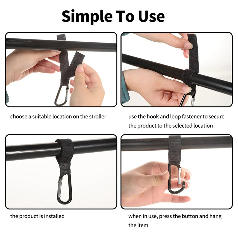 Aluminum Alloy Stroller Hooks