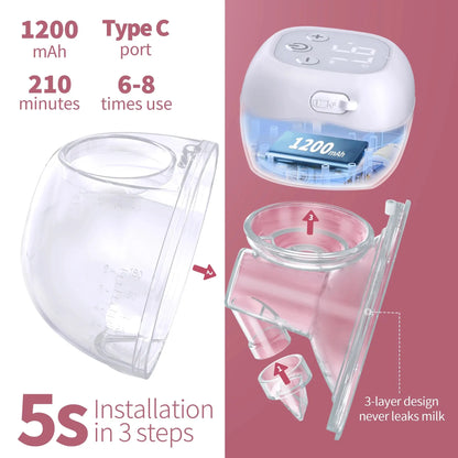 Wearable Electric Breast Pump