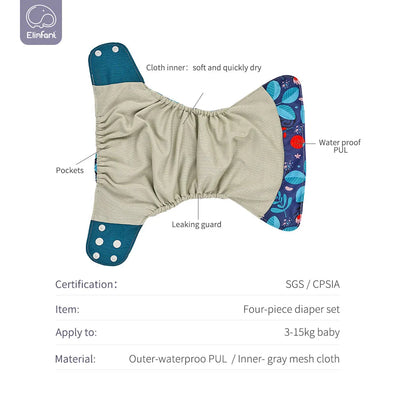 Ecological Baby Diaper Set