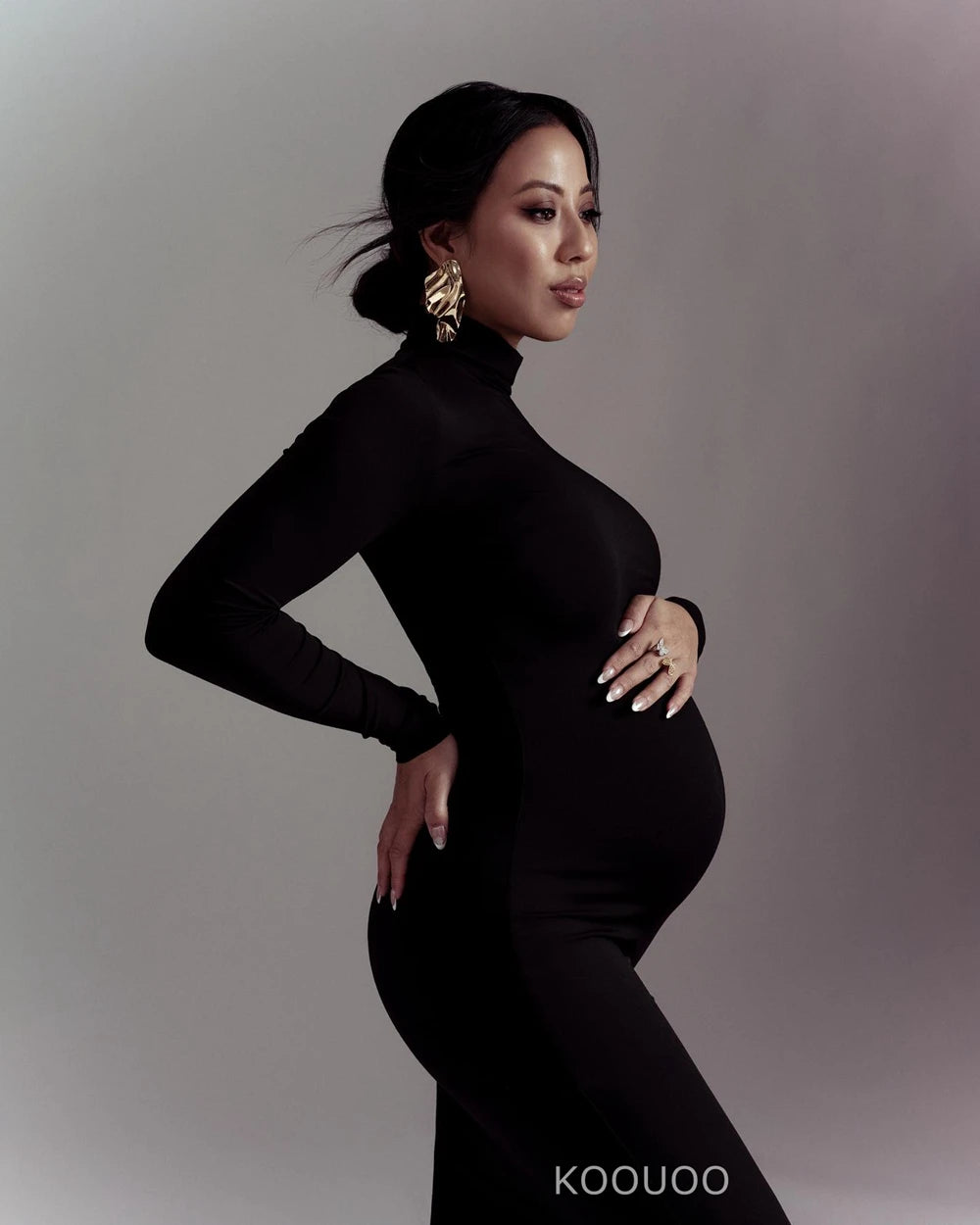 Maternity Bodycon Maxi Dresses for Photoshoots