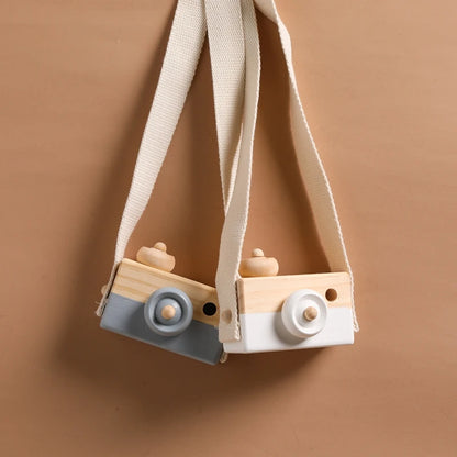 Wooden Fashion Camera Baby Toy Pendant