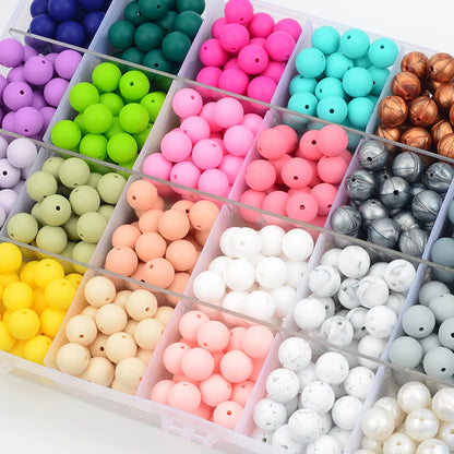 12mm 100pcs Silicone Beads Round Teether