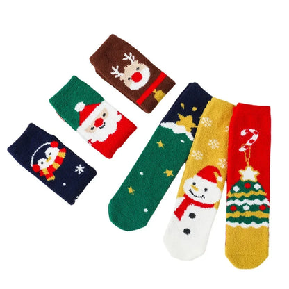 Adorable Coral Velvet Christmas Stockings for Kids