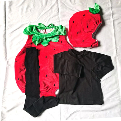 Strawberry Halloween & Christmas Outfit