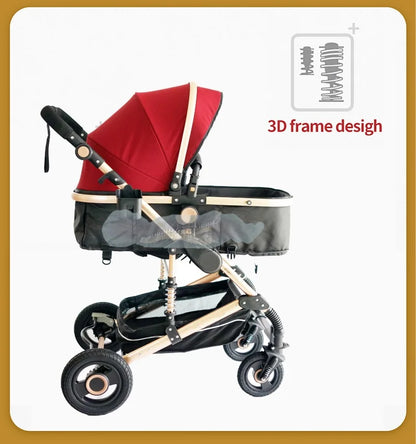 Luxurious 3-in-1 Baby Stroller