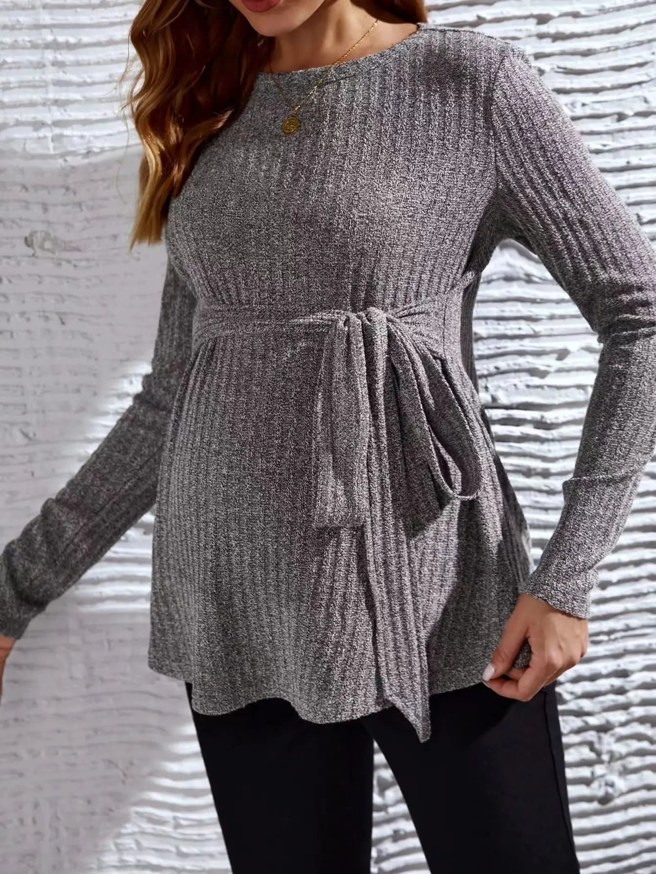 Stylish Maternity Long Sleeve Blouse