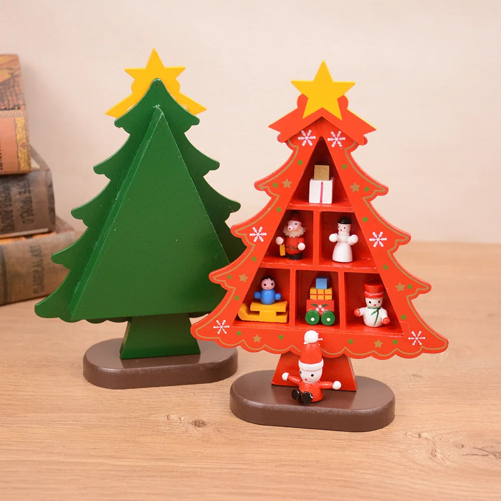 Creative Wooden Christmas Tree Ornaments