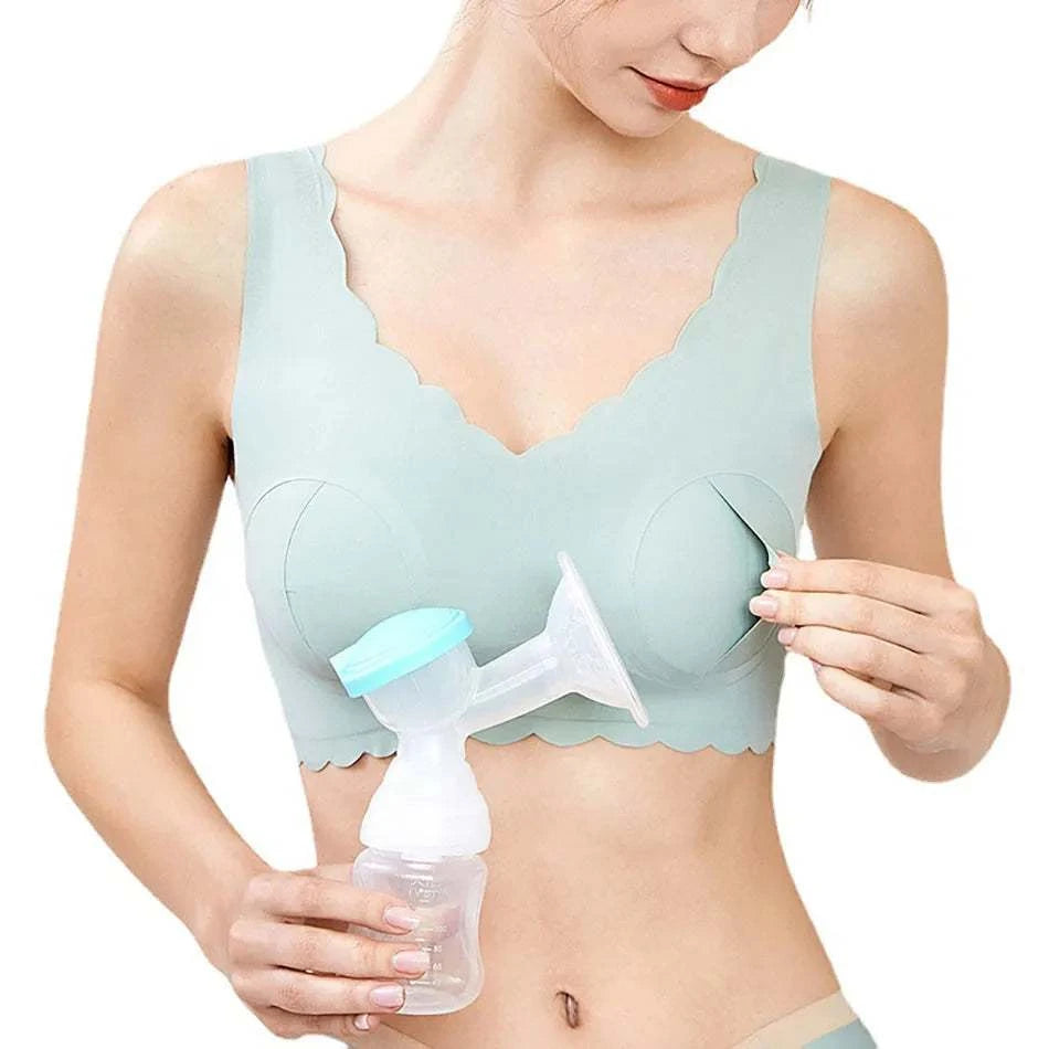 Comfortable Solid Color Nursing Bra