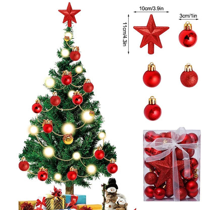 Star Topper Christmas Bauble Balls