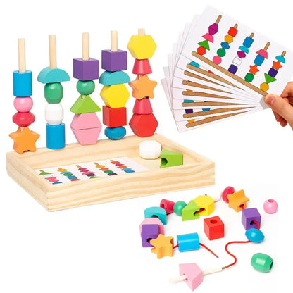 Montessori Wooden Color  Shape Matching Puzzle