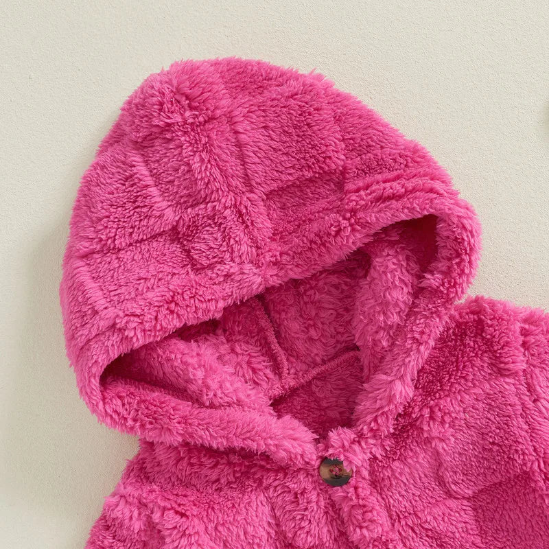 Fleece Baby Hooded Romper