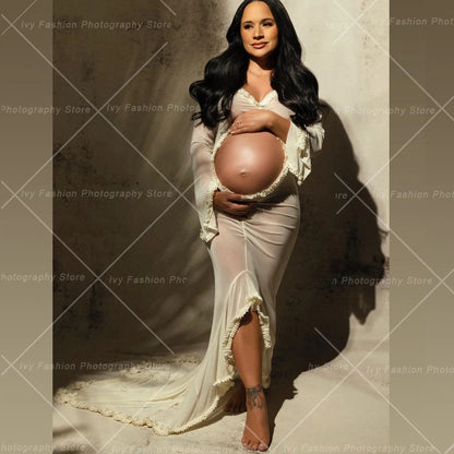 Elegant Maternity Dress for Photoshoots