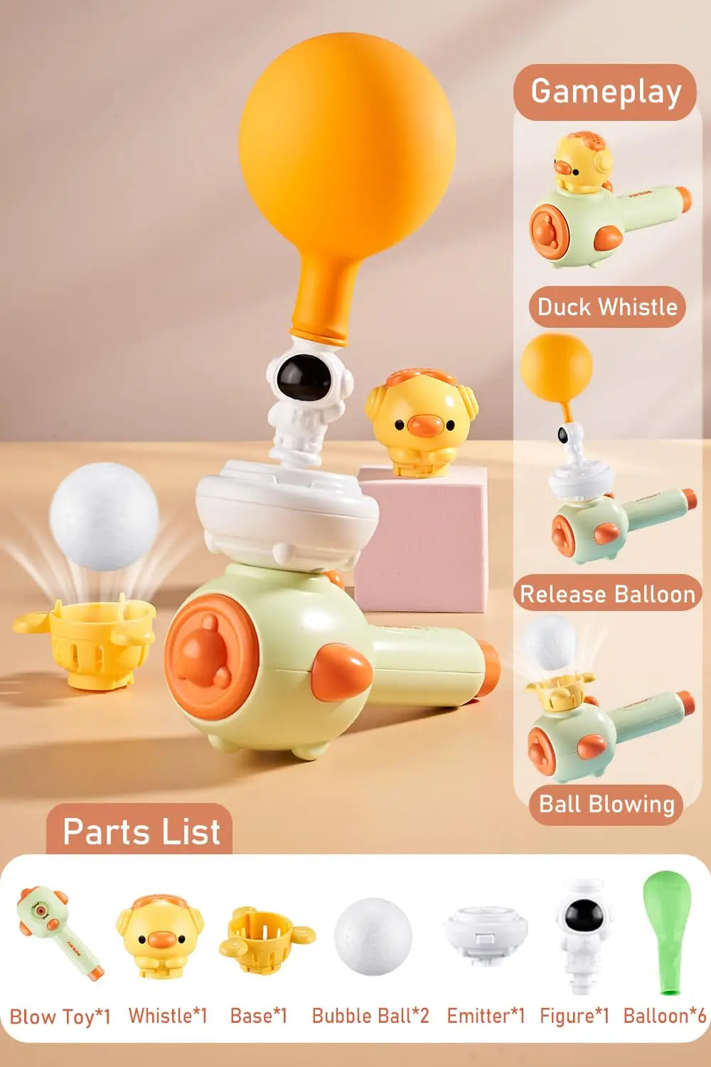 Montessori Sensory Whistle Ball Toy