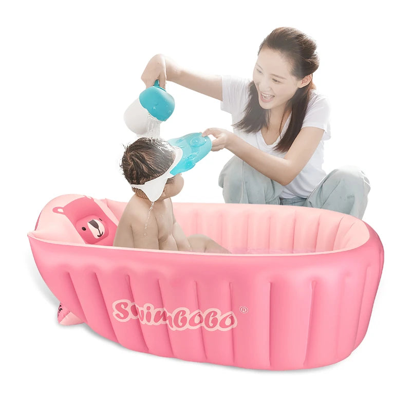 Cute Bear Inflatable Baby Bath Seat