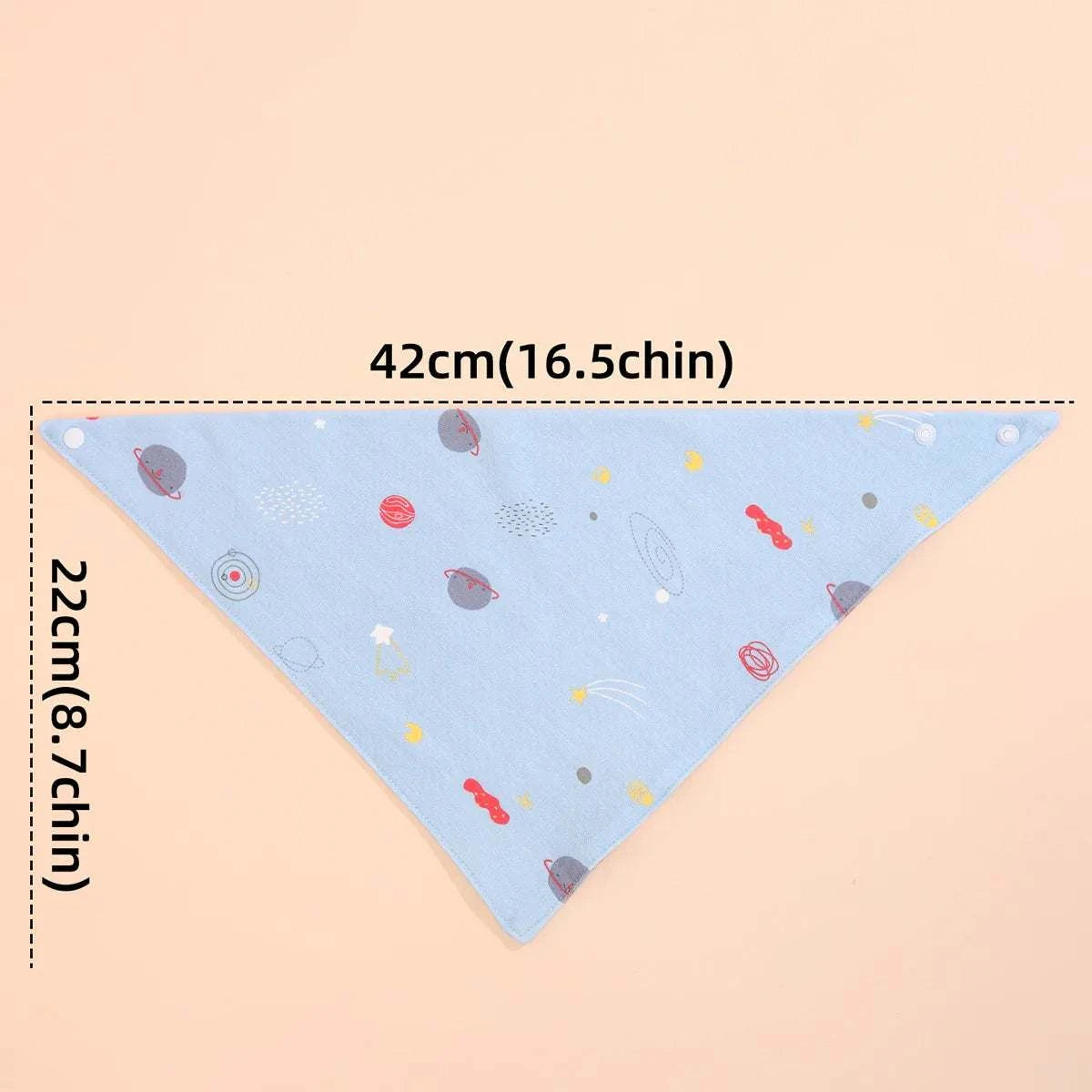 5pcs Baby Saliva Towel Triangle Scarf