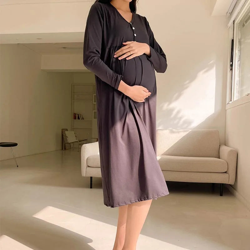 Maternity Nursing Sleepwear Nightgowns