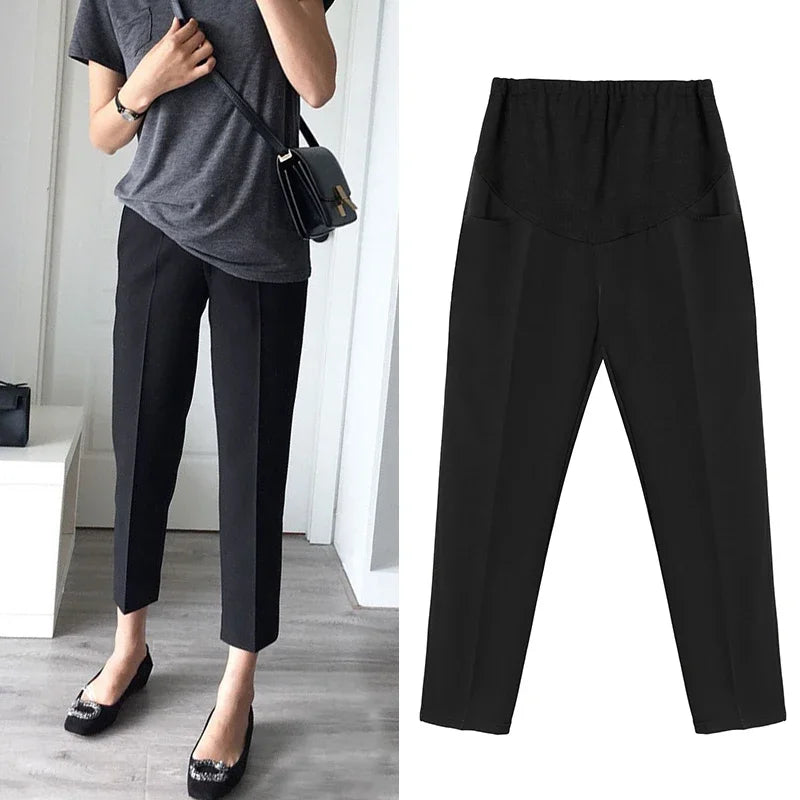 Office Formal Maternity Elastic Waist Pants