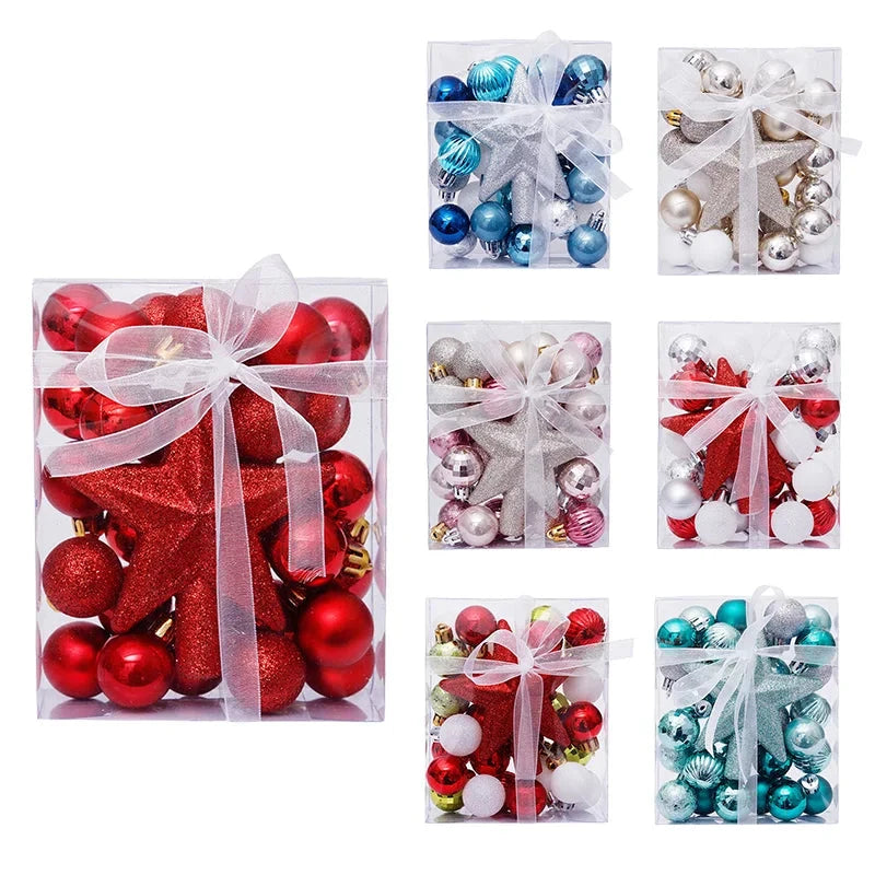 Star Topper Christmas Bauble Balls