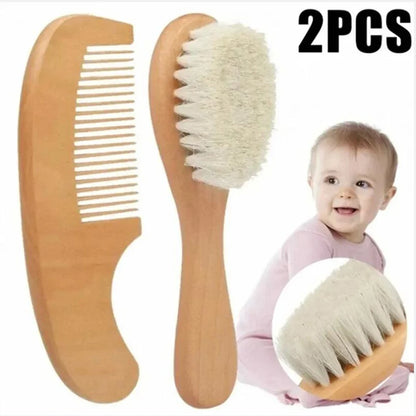 Soft Hair Brush & Wooden Comb